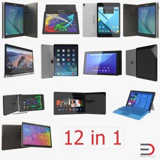 3D Tablets Collection model