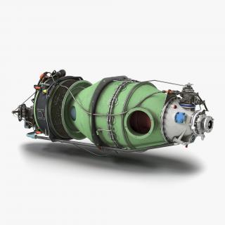 Turboprop Aircraft Engine Pratt and Whitney Canada PT6 3D model
