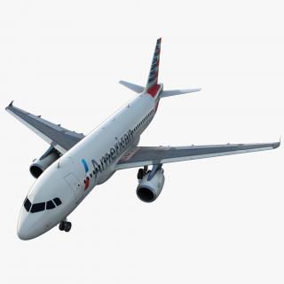 Airbus A319 American Airlines 3D model