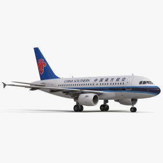3D model Airbus A318 China Southern Airlines