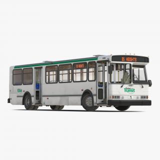 3D Orion V Transit Bus Durham Transit Rigged