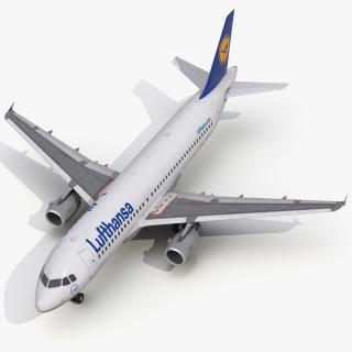 3D Airbus A320 Lufthansa