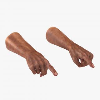 3D model Old Man Hands Pose 2