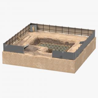 3D Construction Pit 5 model