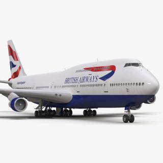 3D model Boeing 747-300 British Airways