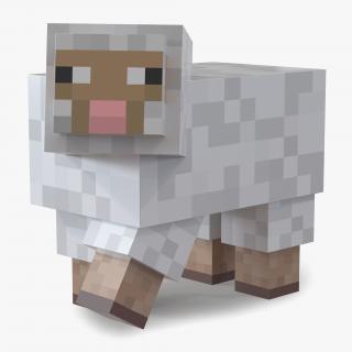 Minecraft Sheep Rigged 3D
