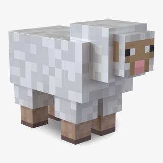 3D model Minecraft Sheep