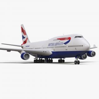 3D model Boeing 747-400 British Airways
