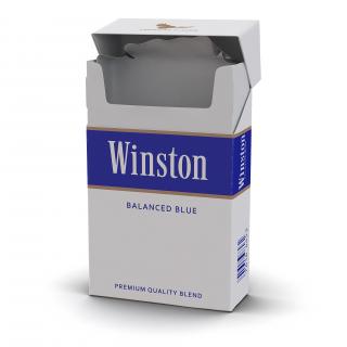 Opened Cigarettes Pack Winston 2 3D