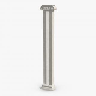 3D Pilaster Ionic Greco Roman 3 model