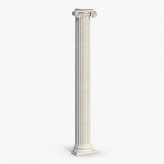 3D Pilaster Ionic Greco Roman