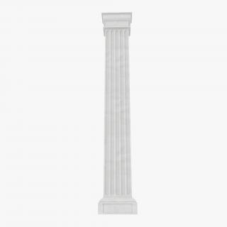 3D Pilaster Doric Greco Roman 2 model