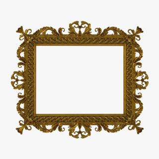 3D Baroque Picture Frame