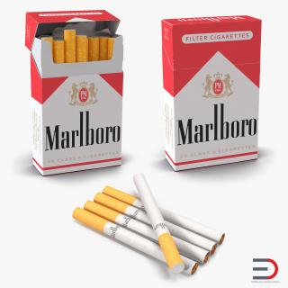 3D model Cigarettes Marlboro Collection