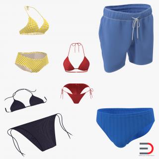 3D Bathing Suits Collection 2