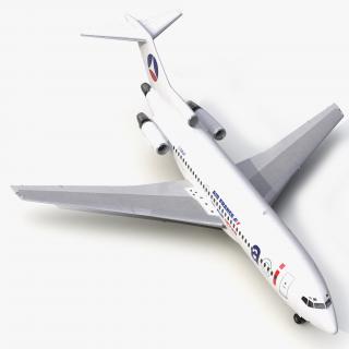 3D model Boeing 727-100 Air France