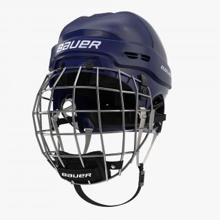 Ice Hockey Helmet Blue 3D