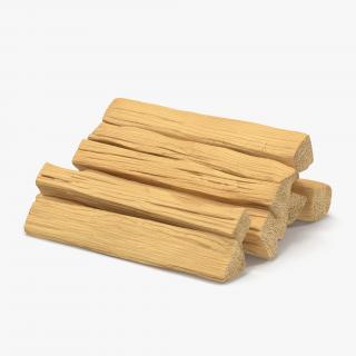 3D model Split Wood Logs