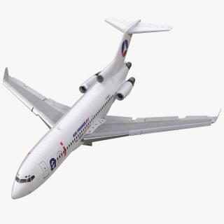 3D model Boeing 727-100 Private Air France Rigged