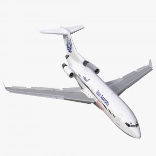 3D model Boeing 727-100 Private Iran Aseman Airlines Rigged
