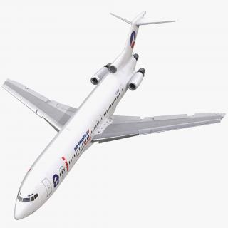 Boeing 727-200 Air France Rigged 3D