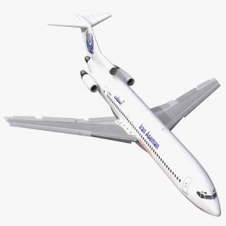 3D Boeing 727-200 Iran Aseman Rigged model