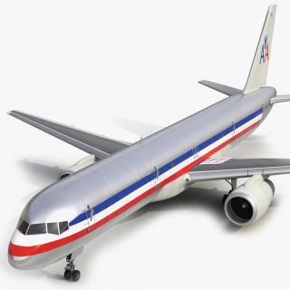 3D Boeing 757-200F American Airlines model