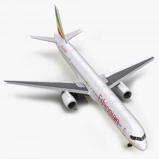 3D Boeing 757-300 Ethiopian Airlines model