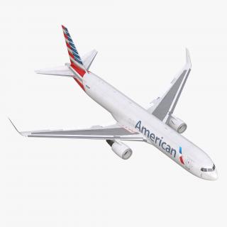 3D model Boeing 767-300F American Airlines Rigged