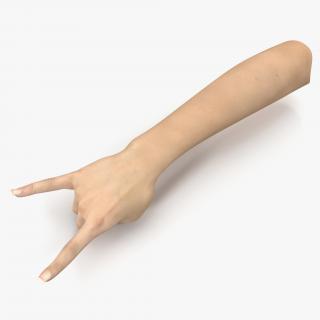 3D model Female Hand 3 Pose 3