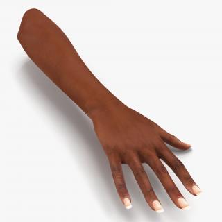 3D Female Hand African American model