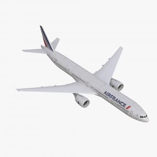 Boeing 777-300 Air France Rigged 3D