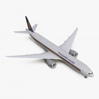 3D Boeing 777-300 Singapore Airlines model