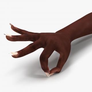 Female Hand African American 2 Pose 4 3D