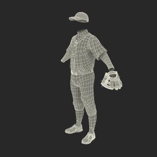 3D Baseball Player Outfit Twins model