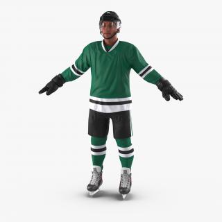 3D Generic Hockey Players Collection model