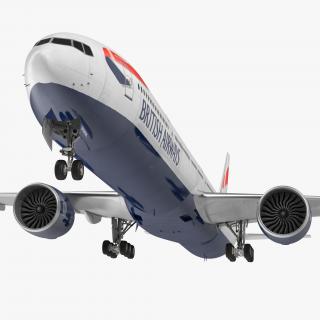 Boeing 777-9x British Airways 3D model