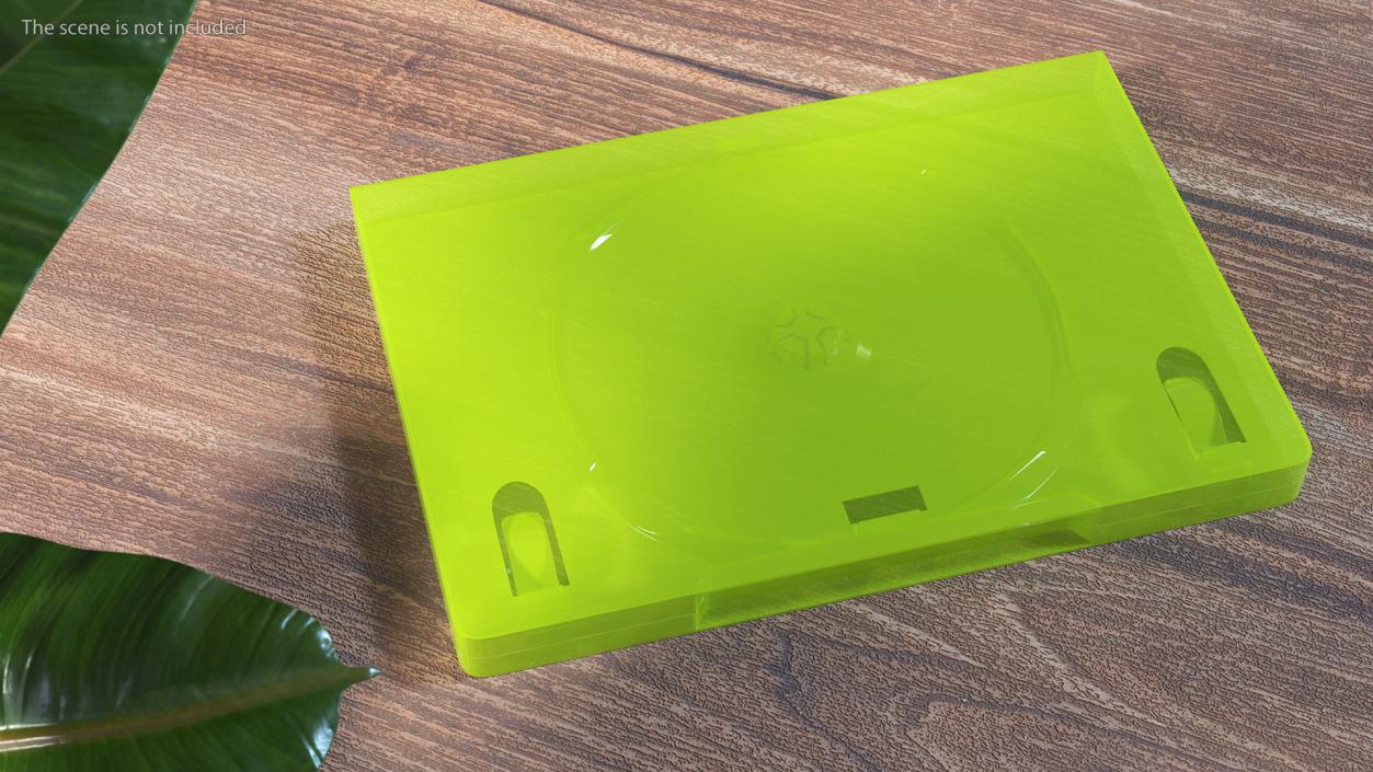Closed Standard XBOX 360 Translucent Green 3D