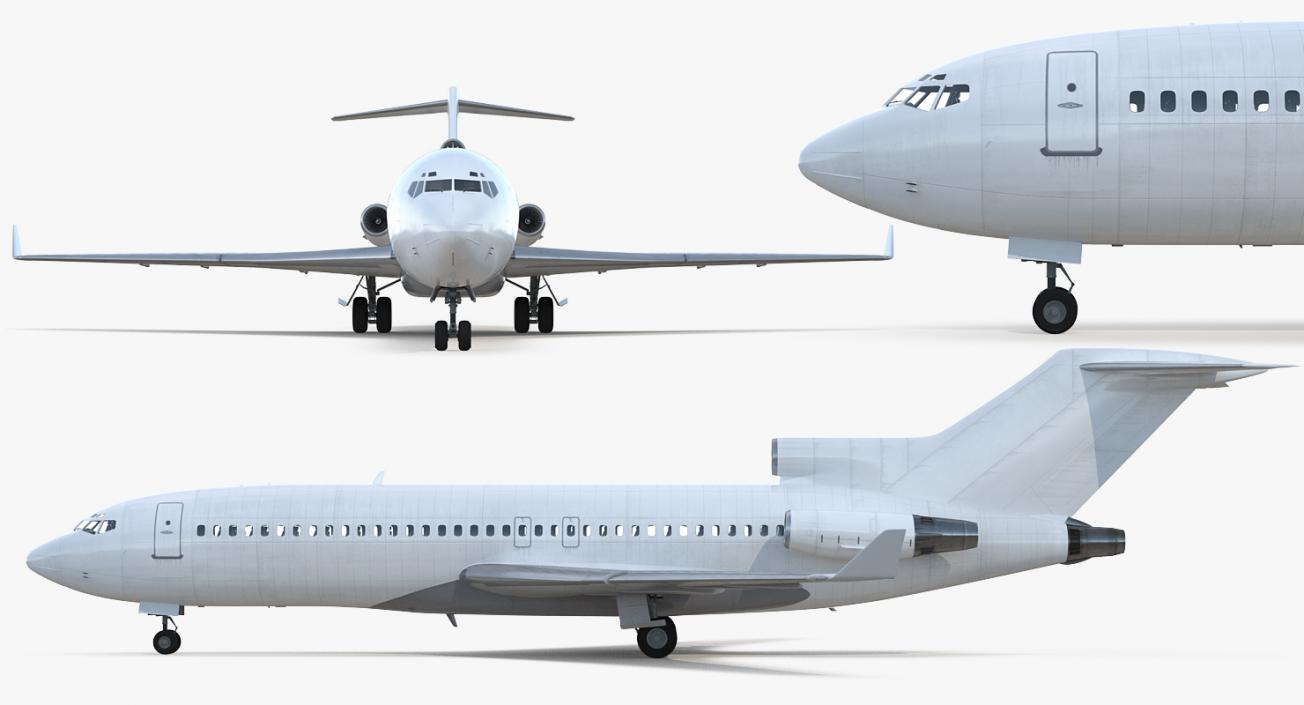 Boeing 727 100 Private Generic Rigged 3D