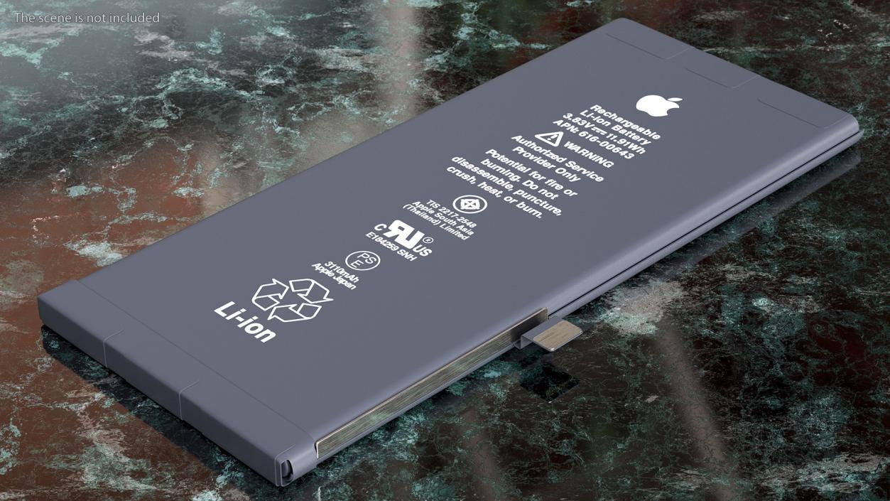 3D iPhone 11 Lithium Ion Battery 3110 mAh model