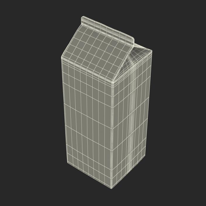 3D Half Gallon Milk Carton model