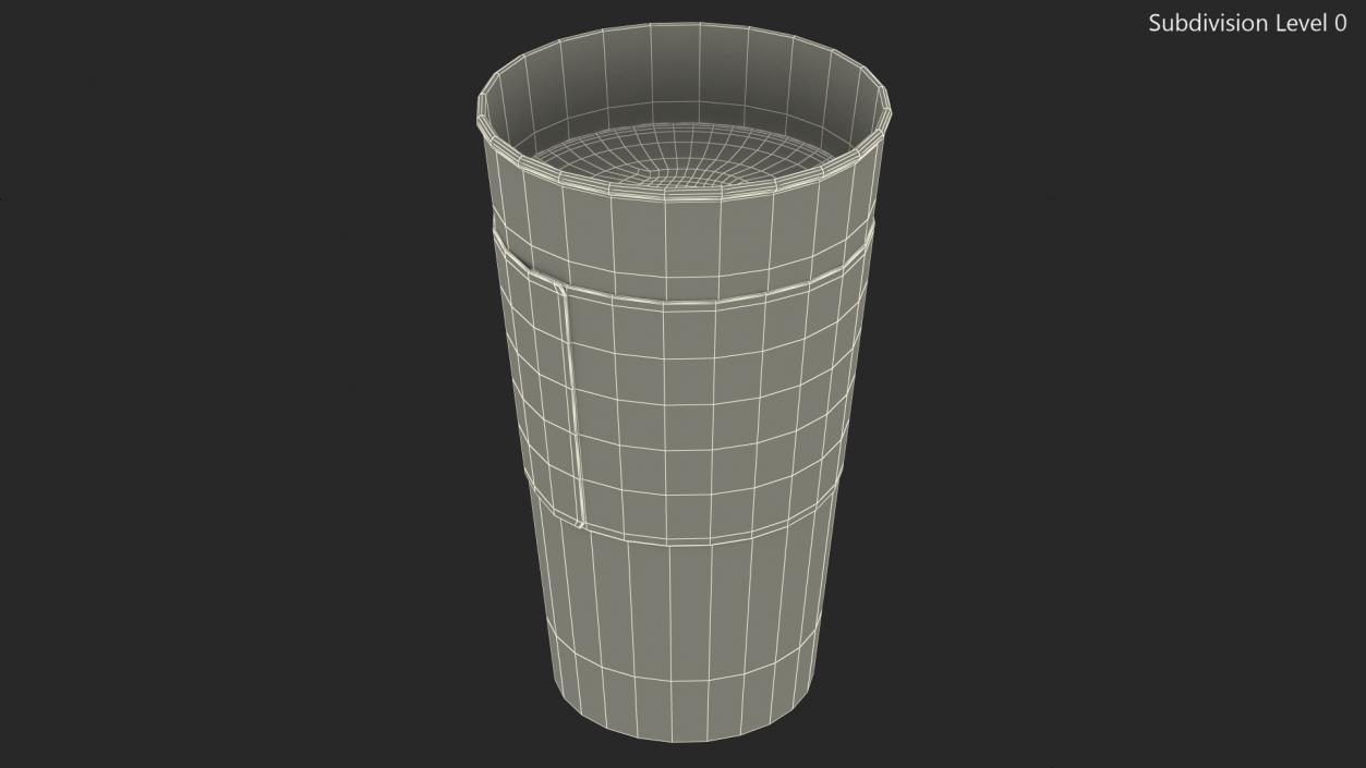 3D Paper Cup With Coffee
