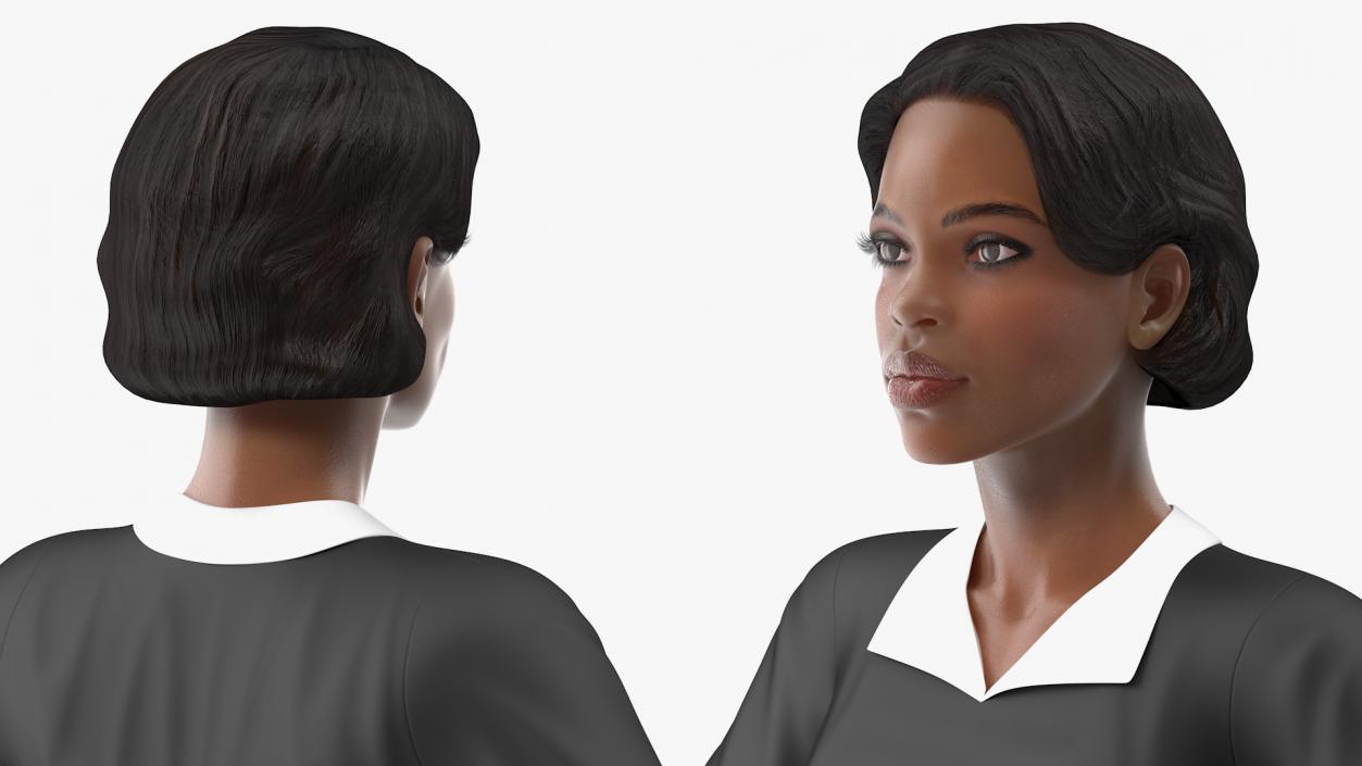 Light Skin Judge Woman T Pose 3D model