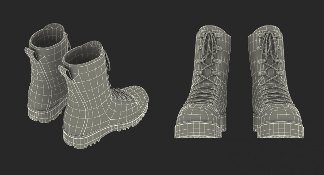 3D US Army Military ACU Boots