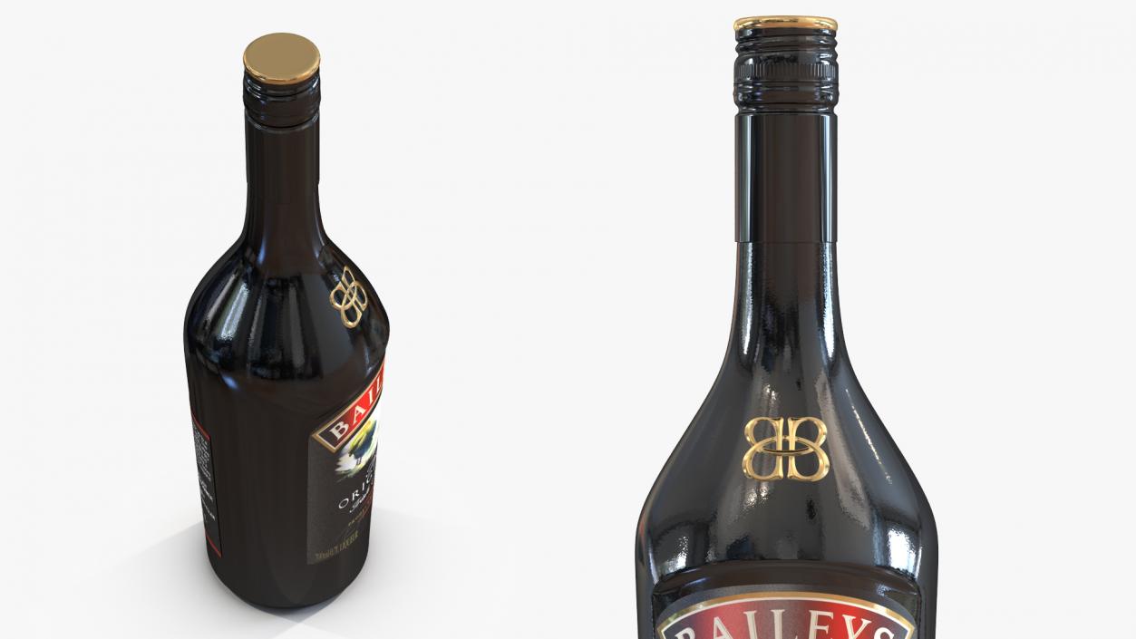 3D Baileys Original Irish Cream Liqueur