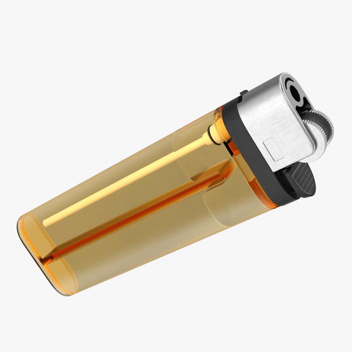 Disposable Transparent Gas Lighter Generic 3D