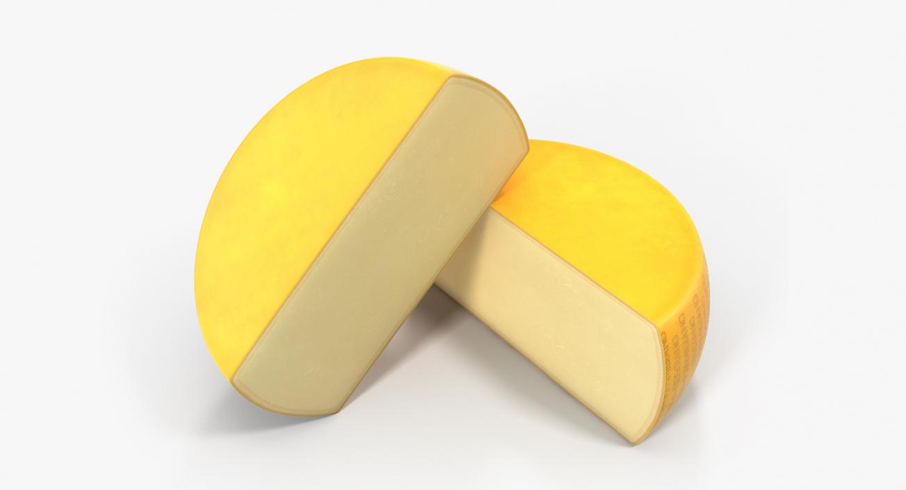 3D Parmesan Cheese Half Wheel