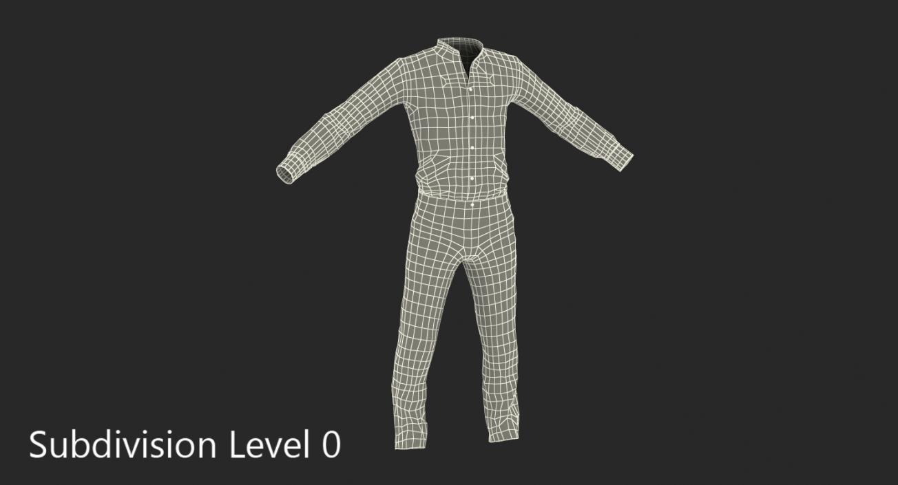 3D model Casual Men Clothes 5
