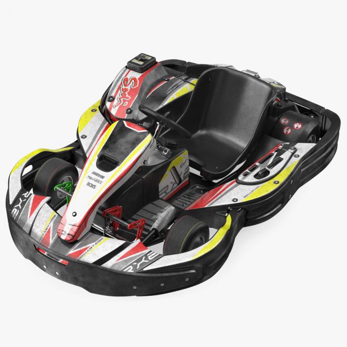 3D model SODI RX8 Kart Used Rigged