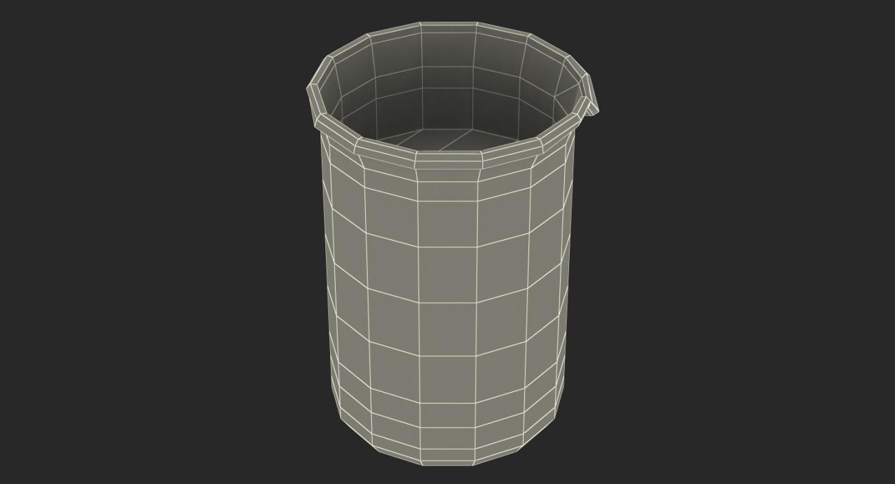 3D Measuring Beaker with Liquid model